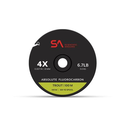 Scientific Anglers Absolute Fluorocarbon Trout Tippet (100M - 1X)
