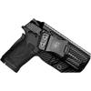 Amberide M&P 380 Shield EZ IWB Holster,Kydex-Boltaron Inside Waistband Fit S&W M&P 380 Shield EZ .380,Secure Retention,Quick Draw,030 Cant view 1