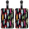 Fishing Lures - Luggage ID Tags - Suitcase Identification Cards - Set of 2 view 1