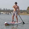 NIXY Venice G5 Cruiser & Yoga Inflatable Paddle Board | 10'6" x 34" x 6" Ultra-Light SUP with Welded Seams, Woven Drop Stitch for Safety and Durability. (Red) view 3