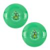 Slippery Racer Downhill Pro Heavy-Duty Cold Resistant Buddy The Elf Adults and Kids Plastic Saucer Disc Snow Sled with Handles, Green, 2 Pack view 1