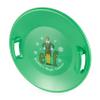 Slippery Racer Downhill Pro Heavy-Duty Cold Resistant Buddy The Elf Adults and Kids Plastic Saucer Disc Snow Sled with Handles, Green, 2 Pack view 3