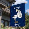 US Navy Midshipmen New Baby Gift Banner Flag view 2