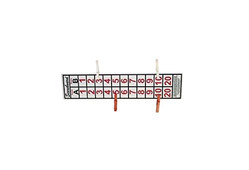 Ministry of Warehouse Scoreboard Horseshoes, Bocce Ball, Washers, Cornhole, 4 Score Clips Included