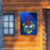 DePaul Blue Demons Happy Holidays Christmas Banner Flag view 3