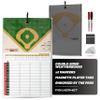 PowerNet Magnetic Softball & Baseball Lineup Board for Dugout, Waterproof Double Sided Communication Board with Fence Clip, Includes Dry Erase Markers & Player Name Tags view 1