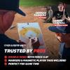 PowerNet Magnetic Softball & Baseball Lineup Board for Dugout, Waterproof Double Sided Communication Board with Fence Clip, Includes Dry Erase Markers & Player Name Tags view 2