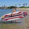 NIXY Huntington Paddle Board Compact Inflatable SUP 9'6" x 32" x 6" Ultra-Light Stand Up Paddleboard, Welded Seams, Woven Drop Stitch for Durability (RED) view 2
