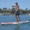 NIXY Huntington Paddle Board Compact Inflatable SUP 9'6" x 32" x 6" Ultra-Light Stand Up Paddleboard, Welded Seams, Woven Drop Stitch for Durability (RED) view 3