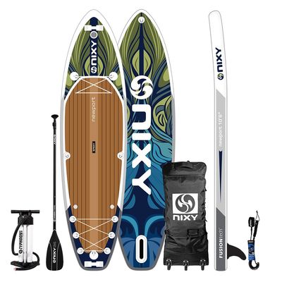 NIXY Newport G5 Inflatable Paddle Board | High-Performance, Durable, and Lightweight SUP for All Skill Levels with Welded Seams and 300 lbs. Capacity. (BoraBora)