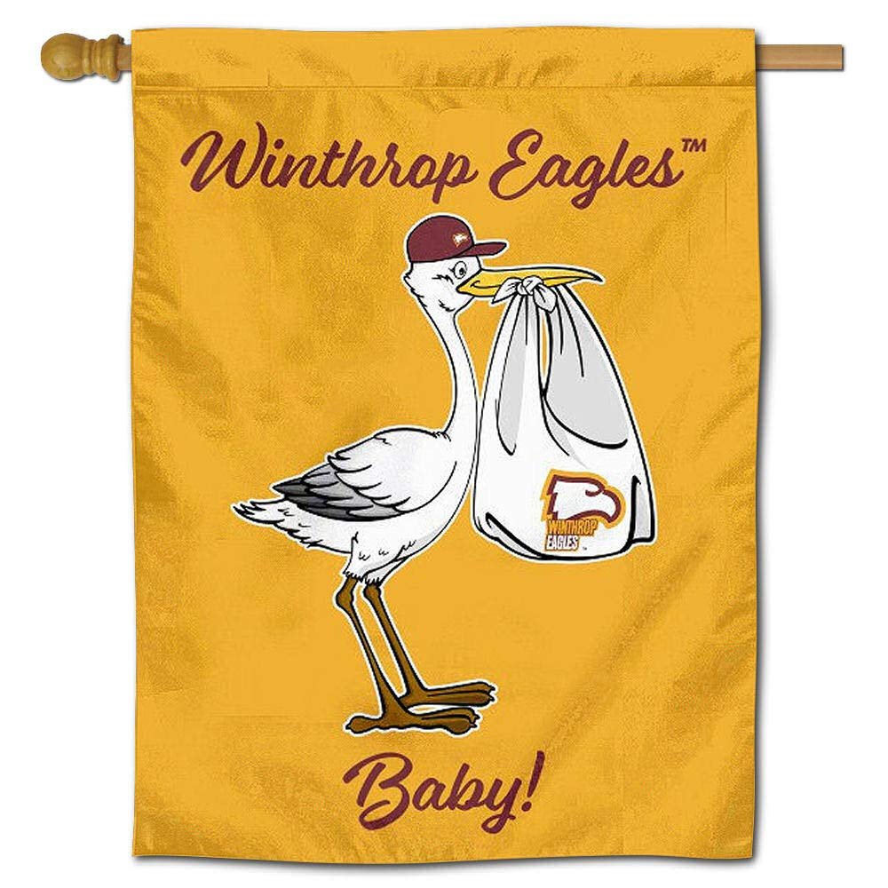 Winthrop Eagles New Baby Gift Banner Flag