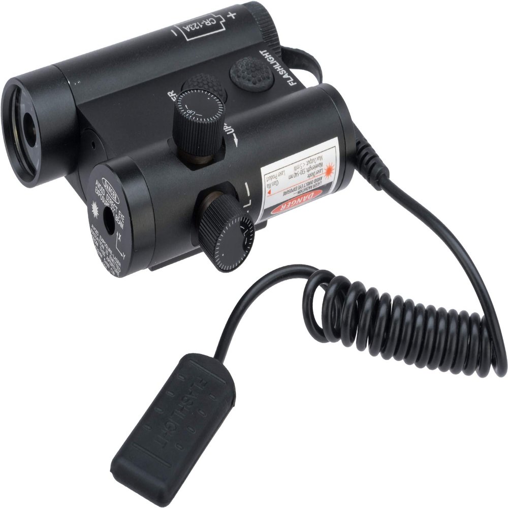 Evike - Matrix Low Profile PEQ Style Green Pointer and LED Illuminator/Designator