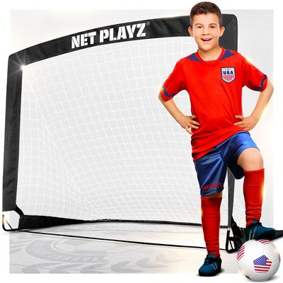 Soccer Net, Kids Pop-up Soccer Goals for Backyard Football Practice & Training, Portable 4 x 3ft