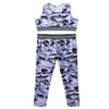 TiaoBug Kids Girls Crop Tops with Athletic Leggings Tracksuit Gymnastic Workout Active Set Two Piece Dance Outfit Lavender 12-14 Years view 4
