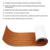 Boat Flooring Mat, Non-Slip Brown Marine Yacht Decking Pad EVA Foam Boat Flooring Mat Adhesive Boat Accessories 240x45x0.6cm view 2