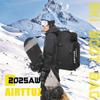 AIRTTUZ Ski Boot Bag - Ski and Snowboard Boots BackpackExcellent for Travel with Waterproof Exterior & Bottom - for Men, Women and Youth. (BLACK) view 2