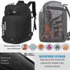 AIRTTUZ Ski Boot Bag - Ski and Snowboard Boots BackpackExcellent for Travel with Waterproof Exterior & Bottom - for Men, Women and Youth. (BLACK) view 3
