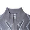 Stacy Adams Men's Sweater, Multi Square Houndstooth Pattern (Medium, GREY2) view 2