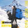 AIRTTUZ Ski Boot Bag - Ski and Snowboard Boots BackpackExcellent for Travel with Waterproof Exterior & Bottom - for Men, Women and Youth. (BLUE) view 2