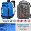 AIRTTUZ Ski Boot Bag - Ski and Snowboard Boots BackpackExcellent for Travel with Waterproof Exterior & Bottom - for Men, Women and Youth. (BLUE) view 3