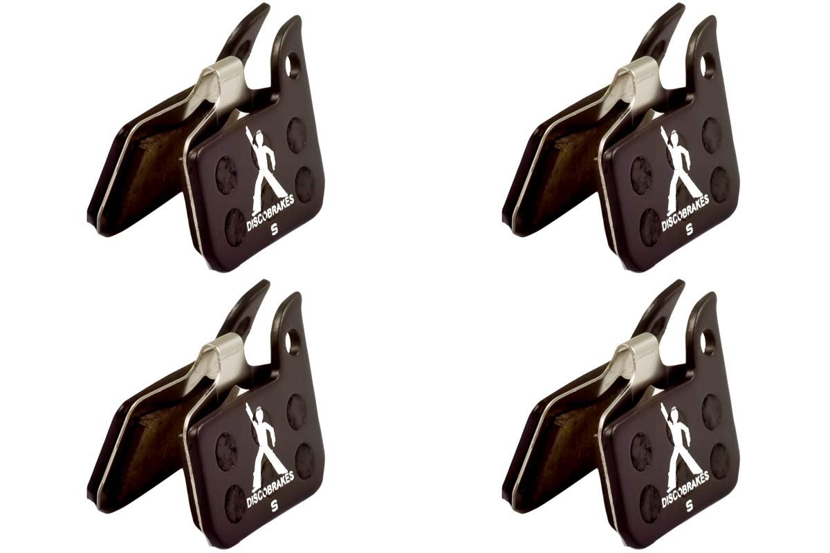 4 Pairs of DiscoBrakes Ceramic Disc Brake Pads Compatible with SRAM Level TLM ULT (Not Level T TL), RED (Monoblock Caliper), Force, Rival, CX1, Apex, HydroR, HRD, S-700, RED 22, Force 22 Disc Brakes