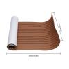 LYNICESHOP EVA Foam Faux Teak Sheet Boat Yacht Synthetic Teak Decking Marine Mat Boat Flooring Carpet Pad (106''x35'') view 2