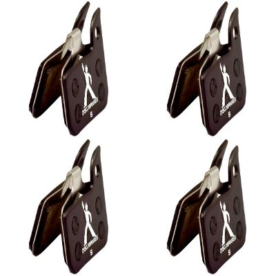 4 Pairs of DiscoBrakes Disc Brake Pads Compatible with SRAM Level TLM ULT (Not Level T TL), RED (Monoblock Caliper), Force, Rival, CX1, Apex, HydroR, HRD, S-700, RED 22, Force 22 Disc Brakes