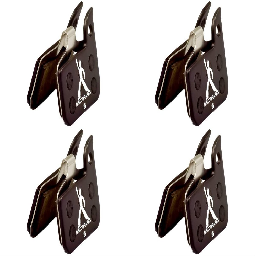 4 Pairs of DiscoBrakes Disc Brake Pads Compatible with SRAM Level TLM ULT (Not Level T TL), RED (Monoblock Caliper), Force, Rival, CX1, Apex, HydroR, HRD, S-700, RED 22, Force 22 Disc Brakes
