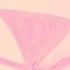 easyforever Mens Low Rise Double O-Ring Holes T-Back Thongs Lingerie Bikini G-string Briefs Underwear Pink One Size view 4