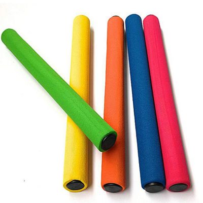 Kikeep Track and Field Relay Batons Sticks Assorted Color Relay Running Race Batons Sticks Foam Relay Running Baton 5 Pack Track & Field Sticks