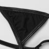 easyforever Mens Low Rise Double O-Ring Holes T-Back Thongs Lingerie Bikini G-string Briefs Underwear Black One Size view 4