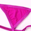 easyforever Mens Low Rise Double O-Ring Holes T-Back Thongs Lingerie Bikini G-string Briefs Underwear Hot Pink One Size view 4