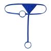 easyforever Mens Low Rise Double O-Ring Holes T-Back Thongs Lingerie Bikini G-string Briefs Underwear Royal Blue One Size view 3