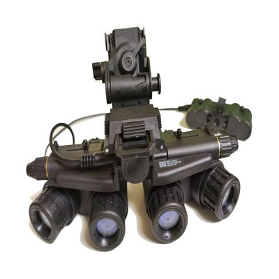 FMA Airsoft Hunting Tactical No Function GPNVG 18 Night Vision Goggles Dummy Binoculars NVG Model with L4G24 Plastic Helmet Mount Black Set