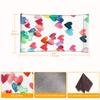 FINTIE Soft Eyeglasses Case with Cleaning Cloth, Portable Squeeze Top Vegan Leather Glasses Pouch, Sunglasses Eyewear Bag, Raining Hearts view 2