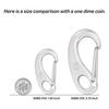 SHONAN 2.75 Inch Marine Carabiner Clips, 4 Pack Stainless Steel 316 Clips Boat Fender Hooks, Snap Hooks for Bucket, Camping, and Hiking 160 Lbs view 4