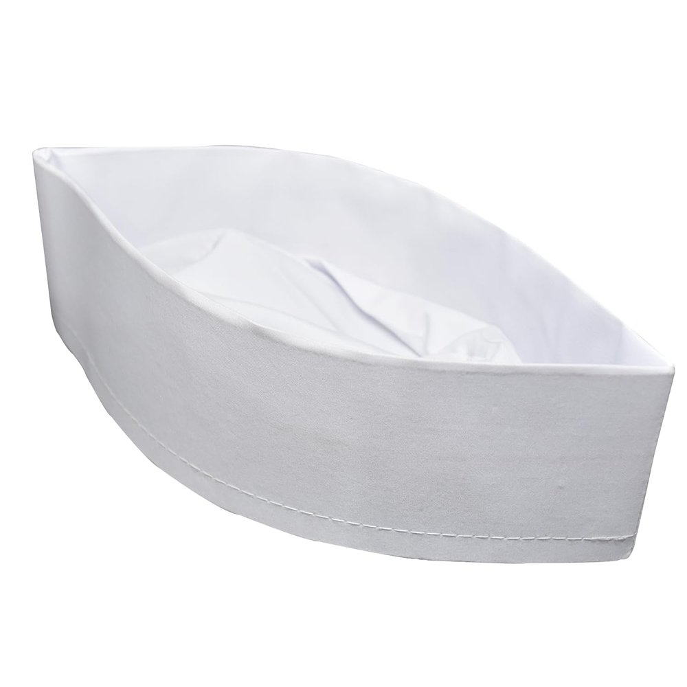 1 Pcs Egyptian Koofi Kufi Topi Imam Cap Hat Plain White Prayer Muslim Islamic Islam Mens Top Simple Stitch Design Fabric Skull Religious Ceremony Headwear Worship Soft Comfortable