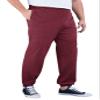 KingSize Men's Big & Tall Lightweight Elastic Cuff Sweatpants - Big - 9XL, Heather Deep Burgundy view 1