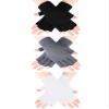 SATINIOR 3 Pairs Half Finger Gloves Winter Fingerless Knit Gloves for Typing in Cold Office(Black, Light Gray, White) view 1