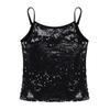 YOOJIA Kids Girls Shiny Metallic Shoulder Straps Tank Top Shirt Ballet Dance Camisole Active Gymnastic Sportwear Black001 6 view 3