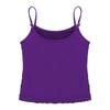 YOOJIA Kids Girls Shiny Metallic Shoulder Straps Tank Top Shirt Ballet Dance Camisole Active Gymnastic Sportwear Purple001 6 view 4
