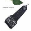 BOGZON Fingerless Lace Gloves for Women, Elbow Length Long Gloves, Cosplay 20s Accessories, Black, One Size view 3