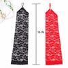 BOGZON Fingerless Lace Gloves for Women, Elbow Length Long Gloves, Cosplay 20s Accessories, Black, One Size view 4