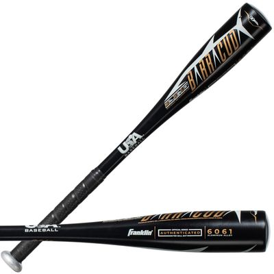 Franklin Sports Teeball Bat - Barracuda Metal Teeball Bat (-11) - USA Baseball Approved - 2 5/8" Barrel - 24 in./13 oz.