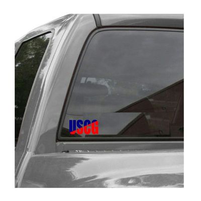 Edward & Co Sticker USCG United States Coast Guard Decal United States Army Military for Car Truck Window Laptop Bumper US Flag 4.5" X 1.6"