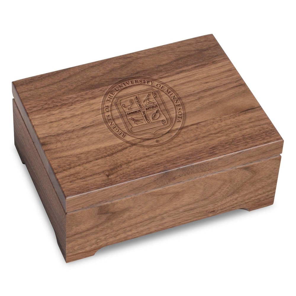 M. LA HART Minnesota Solid Walnut Desk Box