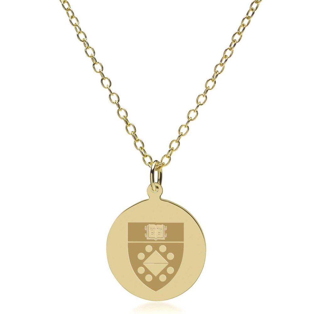 M. LA HART Yale SOM 14K Gold Pendant & Chain