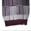 Stacy Adams Men's Sweater, GEO Square Design (4XL, Bordeaux) view 4