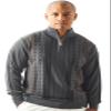 Stacy Adams Men's Sweater, Vertical Dotted Line (Large, Charcoal) view 2