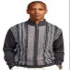 Stacy Adams Men's Sweater, Modern Cable Knit Jacquard (Large, Charcoal) view 1